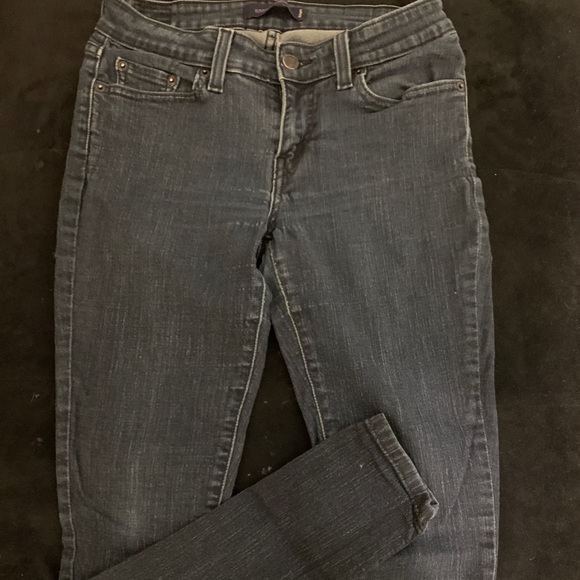 Levi’s 535 legging super dark grey denim jeans sz7 - Picture 2 of 3